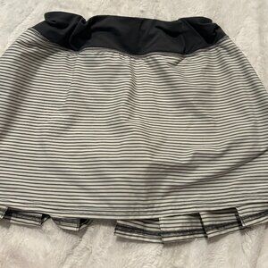 lululemon athletica Black and White Striped Skirt
